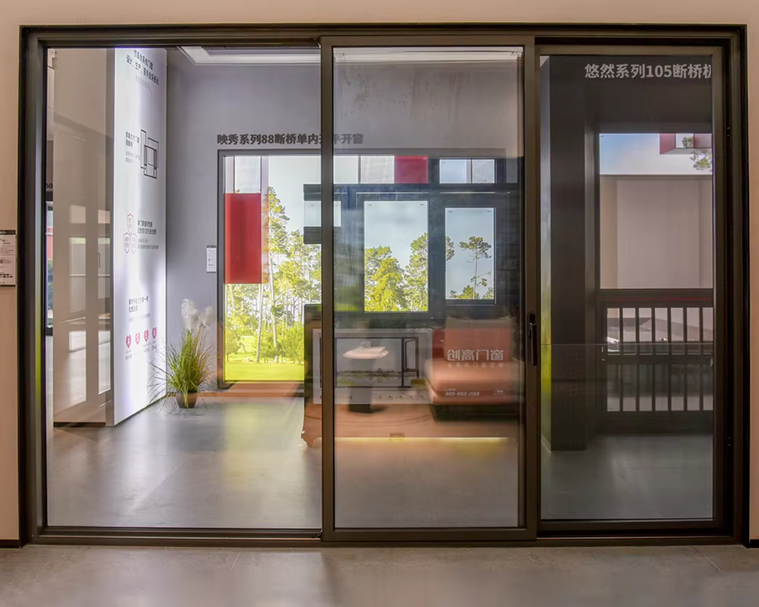 Side Pressure Sealing Soundproof Double Glazed Aluminum Sliding Windows Soundproof Sliding Aluminium Window