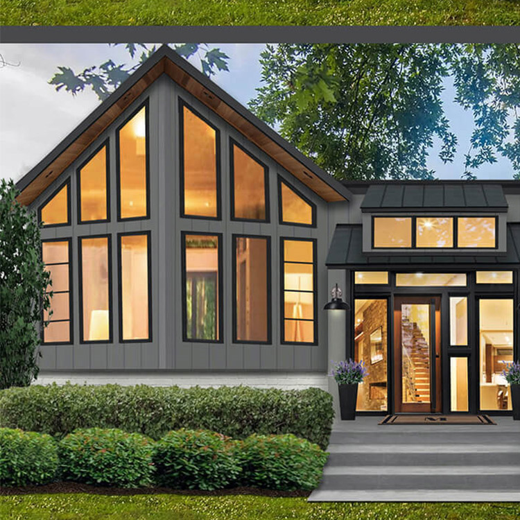 Luxury Villa Black Crittall Window Feature 2