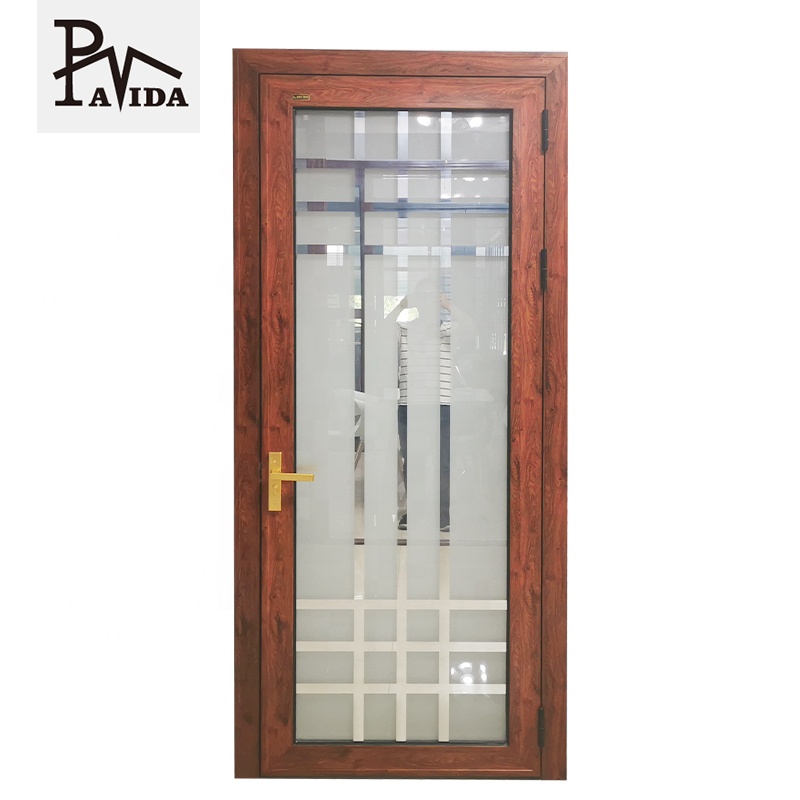 Bath Room Door Glass Apartment White Double Glass Casement Aluminium Door Type