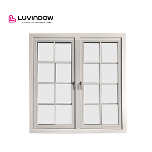 Custom Color French Aluminium Windows Ready-Made Office Inserts Horizontal Opening Pattern Swing Style Wooden Frames for Sale