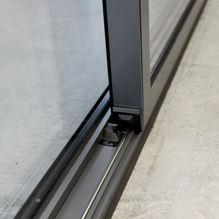 Side Pressure Sealing Soundproof Double Glazed Aluminum Sliding Windows Soundproof Sliding Aluminium Window