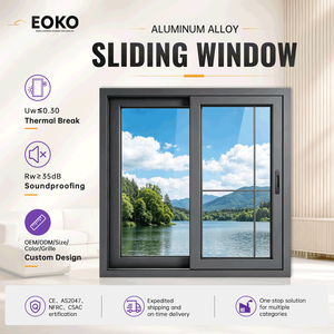 EOKO Commercial Aluminium Windows Double Glazed Sliding Windows