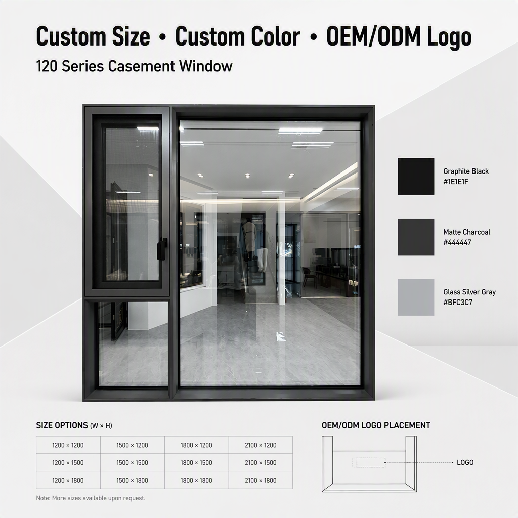 Customization Capabilities - 120 Series Casement Window