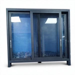 Aluminum Magnesium Alloy Sliding Window Double Glazing System Window Gray Coffee White
