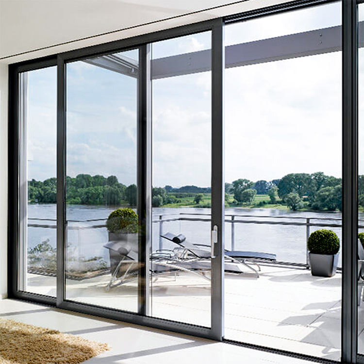 Australia Projects Aluminium Sliding Patio Doors Double Glass Sliding Glass Doors Exterior Finished Surface for Balcony Building