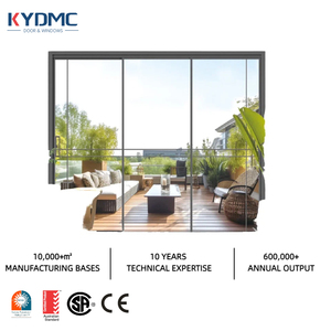 Double Glass Aluminum Patio Bifold Doors