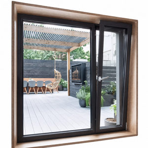 Dual Function Inward Opening Top Hung Multi Point Locking Aluminum Tilt and Turn Window for Coastal Villa Balcony