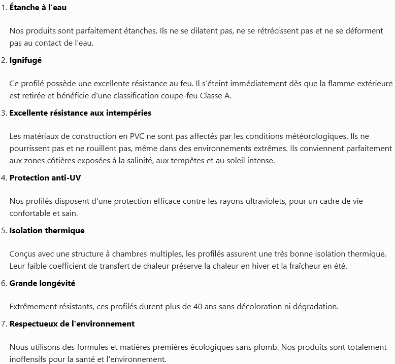 Profile Specifications 3
