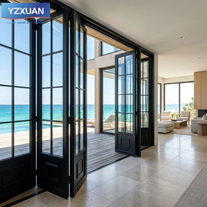 Retro French Aluminum Folding Glass Door