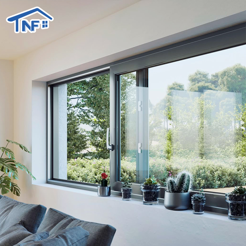 Hurricane Impact Aluminum Windows Double Glass Sliding Window Aluminium Sliding Windows for Houses Kitchen Bedroom Living Room