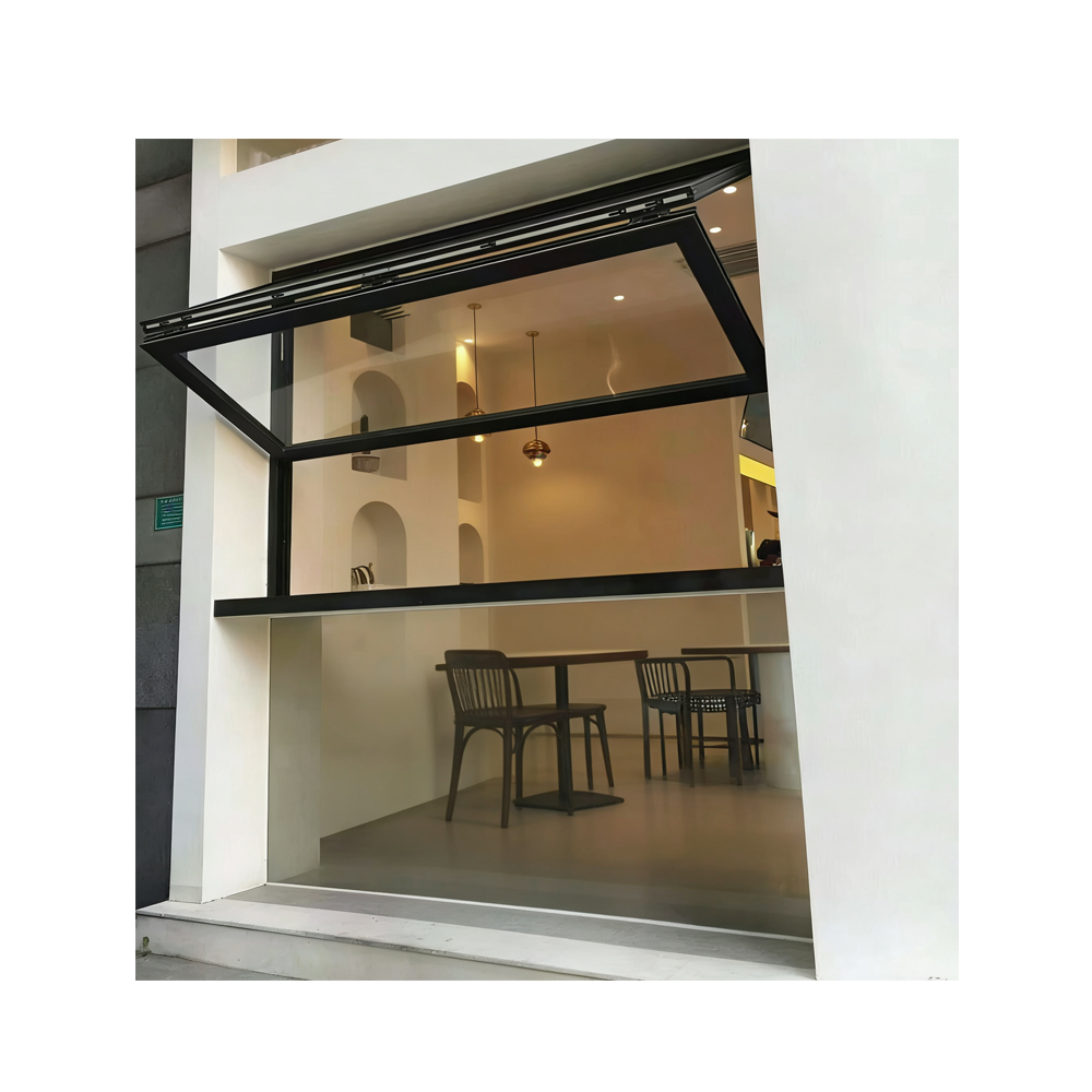 Aluminum Alloy Concertina Door Top Hung Acoustic Partition Anti-Theft Double Tempered Glass Exterior Bedroom Hotel Ballroom
