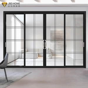 Modern Impact Resistant Thermal Insulation Aluminum Sliding Glass Door