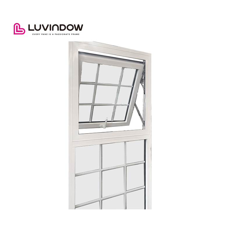Luvindow As 2047 Customized Folding Glass Thermal Break Aluminum Awning Window for Residential Homes