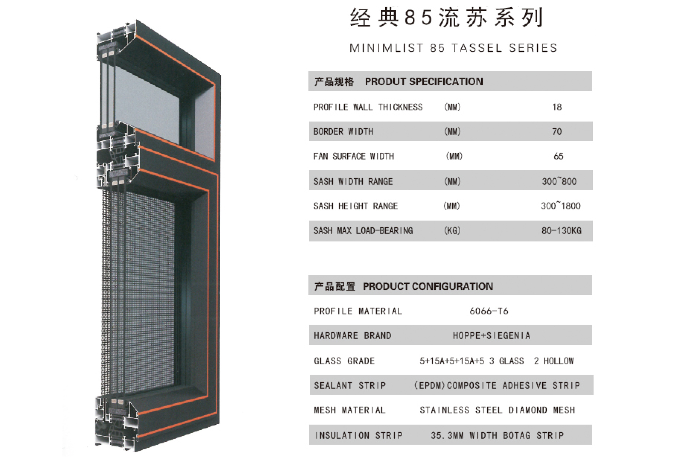 Yilin Thermal Break Casement Window Overview