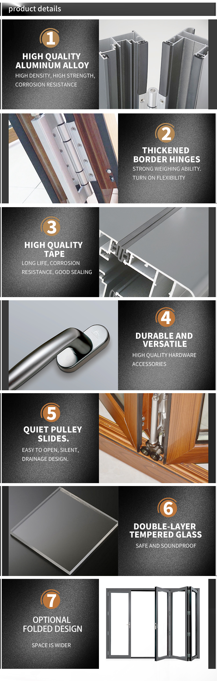 Bath Room Door Glass Apartment White Double Glass Casement Aluminium Door Type