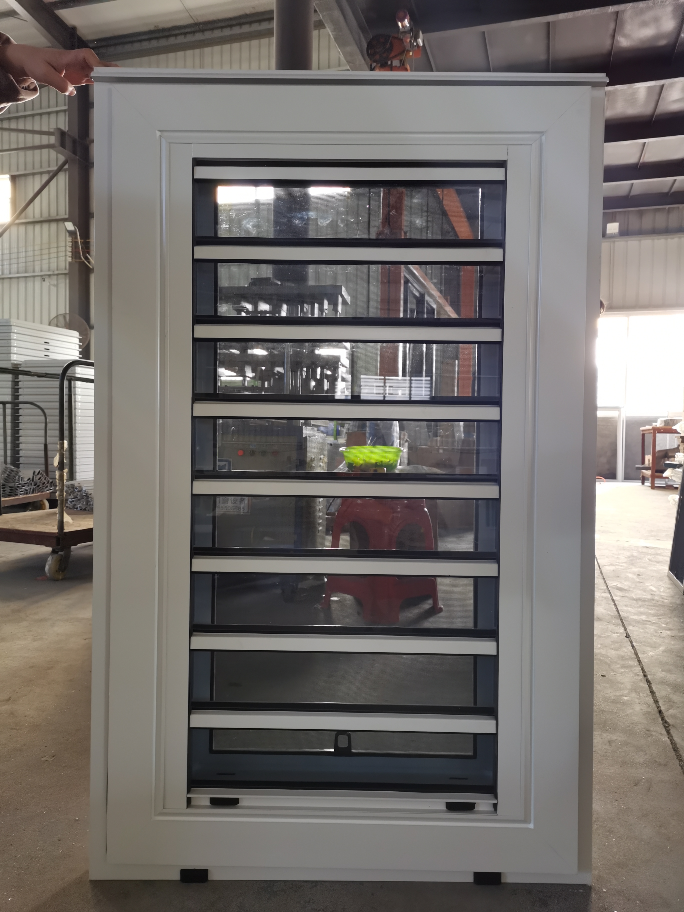 TOMA Aluminum Glass Louver Windows Aluminium Louver Door High Quality Rotatable Aluminum Glass Shutter Windows Doors