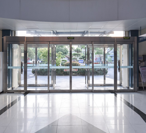 Fire Linkage Sliding Door Emergency Exit Door Fire Linked Panic Escape Auto Sliding Door Hospital Shopping Mall Airport