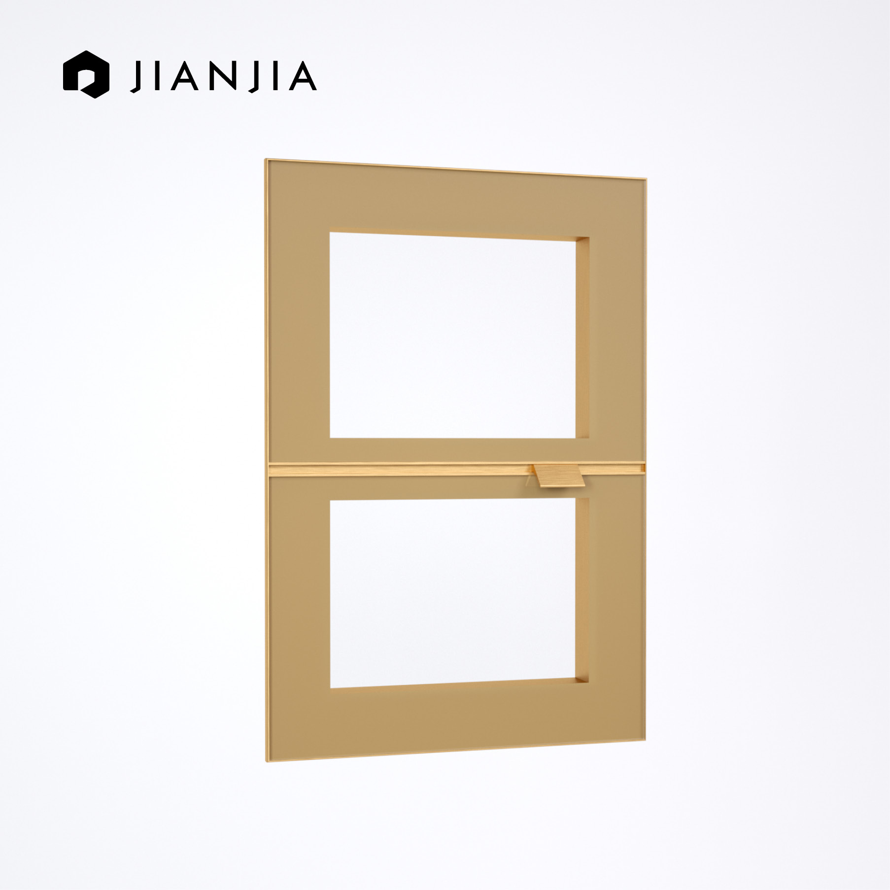 Matte Black Kitchen Cabinet Door with Aluminum Frame Anti-Corrosion Glass Aluminum Profile