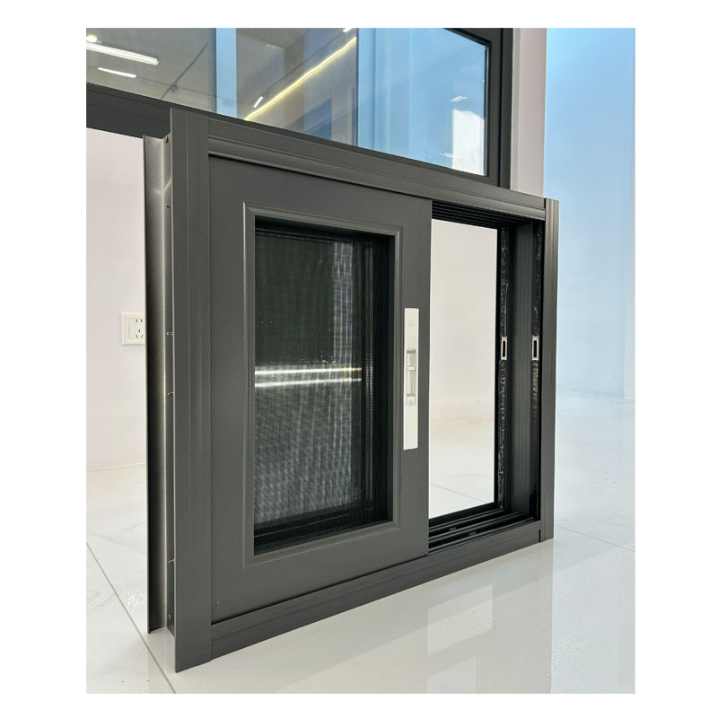 Modern Stainless Steel Screen Netting Hurricane Impact Thermal Break Aluminum Sliding House Windows Doors Horizontal Opening