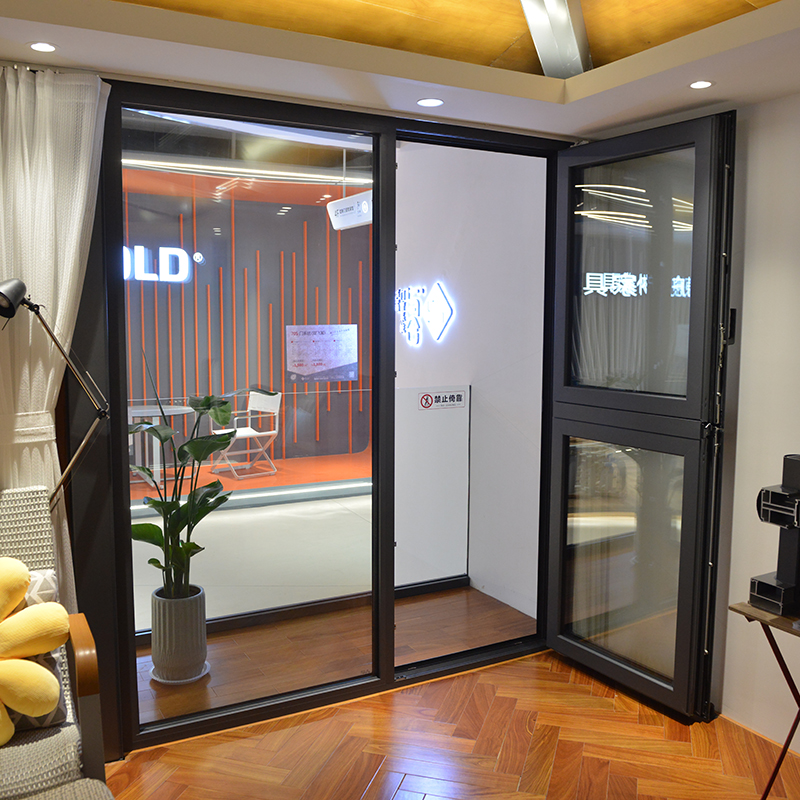 Modern Style Custom Multifunctional Opening Thermal Break Aluminum Double Flying Wings Doors and Windows System