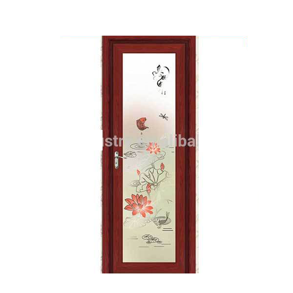 Factory Price Aluminum Half Glass Door Design Bathroom Entry Doors
