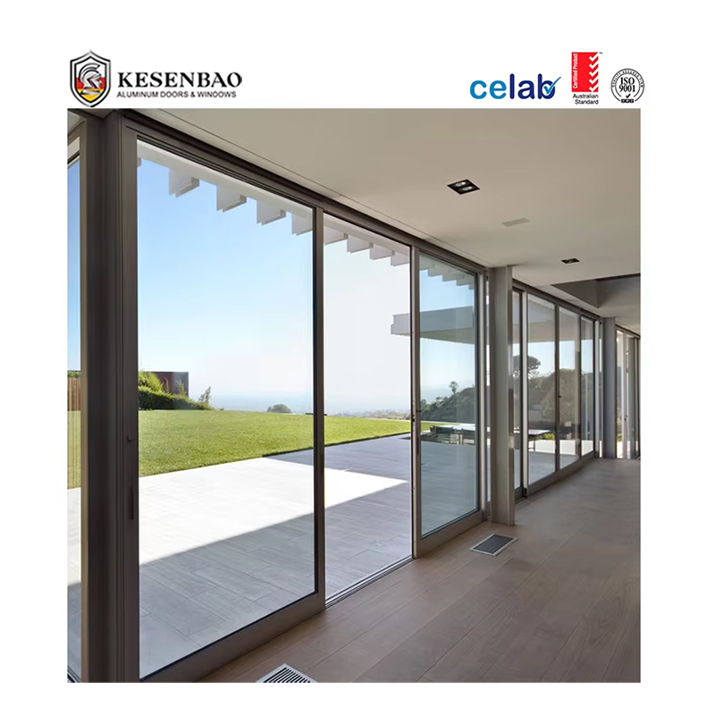 Australian Standard Aluminum Exterior Glass Sliding Door System Aluminium Double Triple Glazed Sliding Door and Window Design
