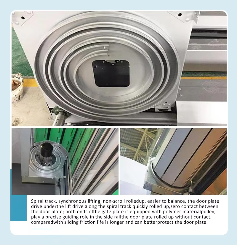 Tambour Door High-Speed Spiral Doors Turkish Antitheft Windproof Insulated Waterproof Feature Finished Composite for Warehouses