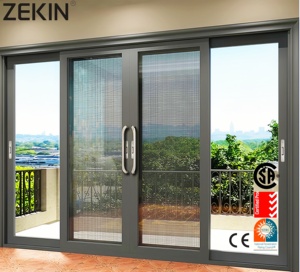 Customized Sliding Doors For Home Aluminum Alloy Glass Sliding Doors Toughened Glass Heavy Duty Push-pull Sliding Patio Doors