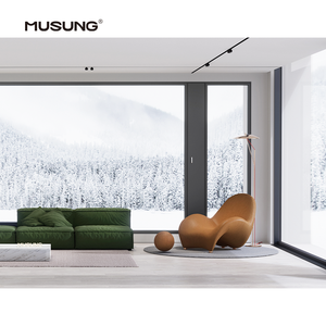 Hurricane Impact-Resistant and Anti-Theft Inward-opening Micro-ventilation Aluminum with Tempered Glass Window