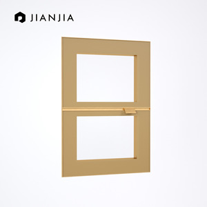 Matte Black Frame Glass Cabinet Door