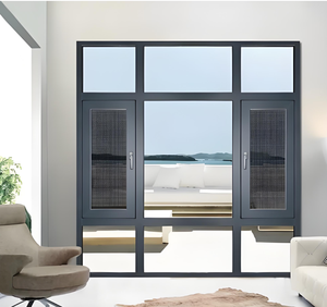 Factory Custom Triple &amp; Double Glazed Casement Windows Hurricane Proof Aluminum Swing Window and Sliding Window