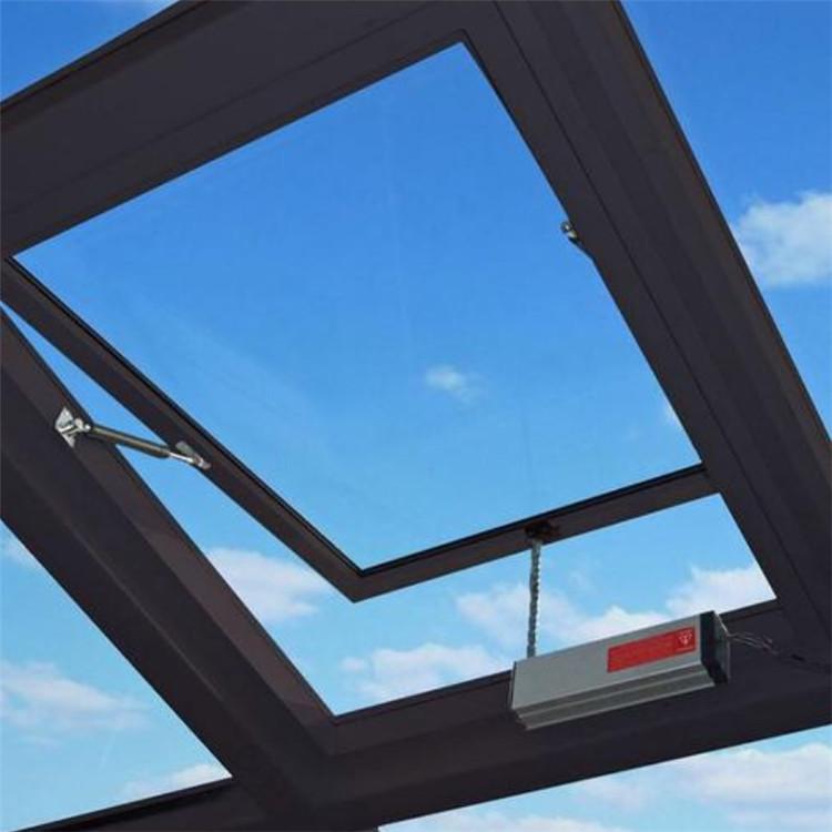 Outward Opening Durable Chain Winder Hopper Window Smart Design Aluminum Skylight Window With Low Price Aluminum Top Hung Window
