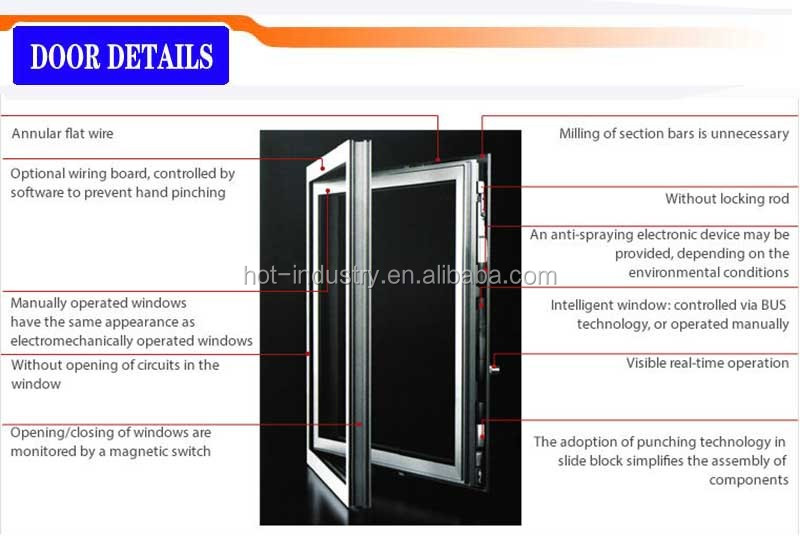Factory Price Aluminum Half Glass Door Design Bathroom Entry Doors