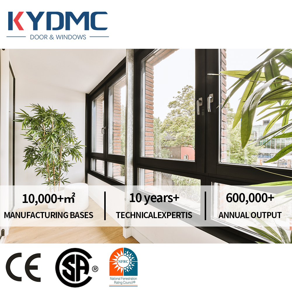 Soundproof Waterproof Aluminum Alloy Double Glass Casement Windows American Villa Contractor Exterior Casement Window