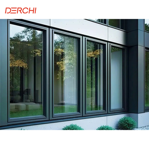 DERCHI China Aluminum Frame Double Glazed Casement Windows For Home Casement Window And Door