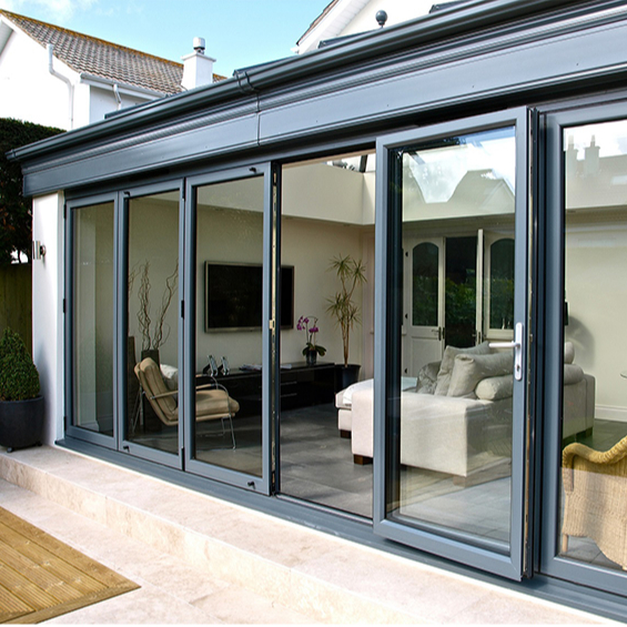 Custom Thermal Break Heavy Duty Aluminum Sliding Door Windproof Tempered Double Glazed Glass Sliding Doors For Houses
