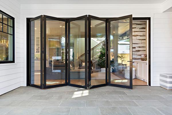 Aluminium Doors and Windows Luxury Insulated Tempered Glass Aluminum Profile Patio Sliding Folding Door