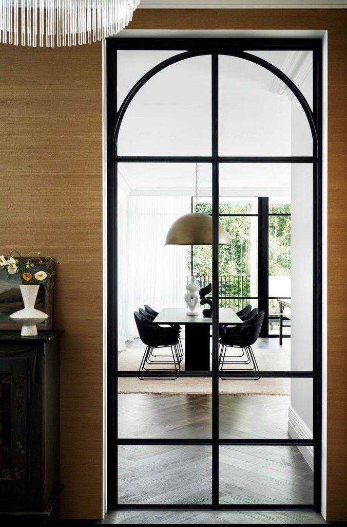 Interior Modern Design French Decorative Arch Semi-circular Curved Aluminum Alloy Casement Windows Door Tempered Glass