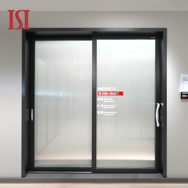 Modern Double Glass Waterproof Aluminium Sliding Entry Door for Interior for Bedroom Kitchen Living Room Wine Cellar Hospital