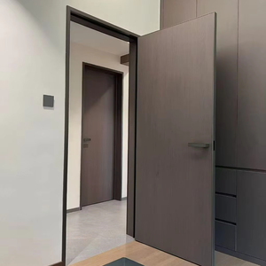 Indoor Aluminium Honeycomb Wooden Frameless Door
