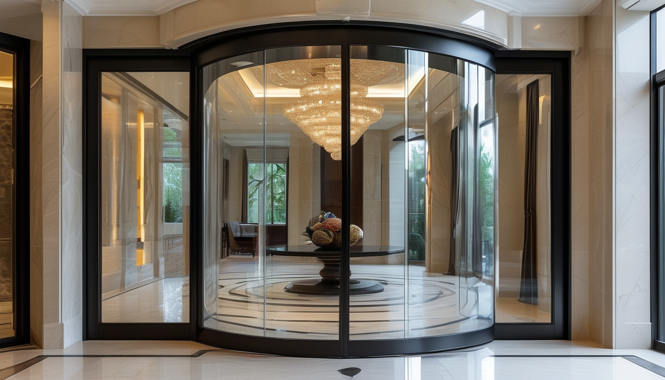 Pivot door for high-end homes