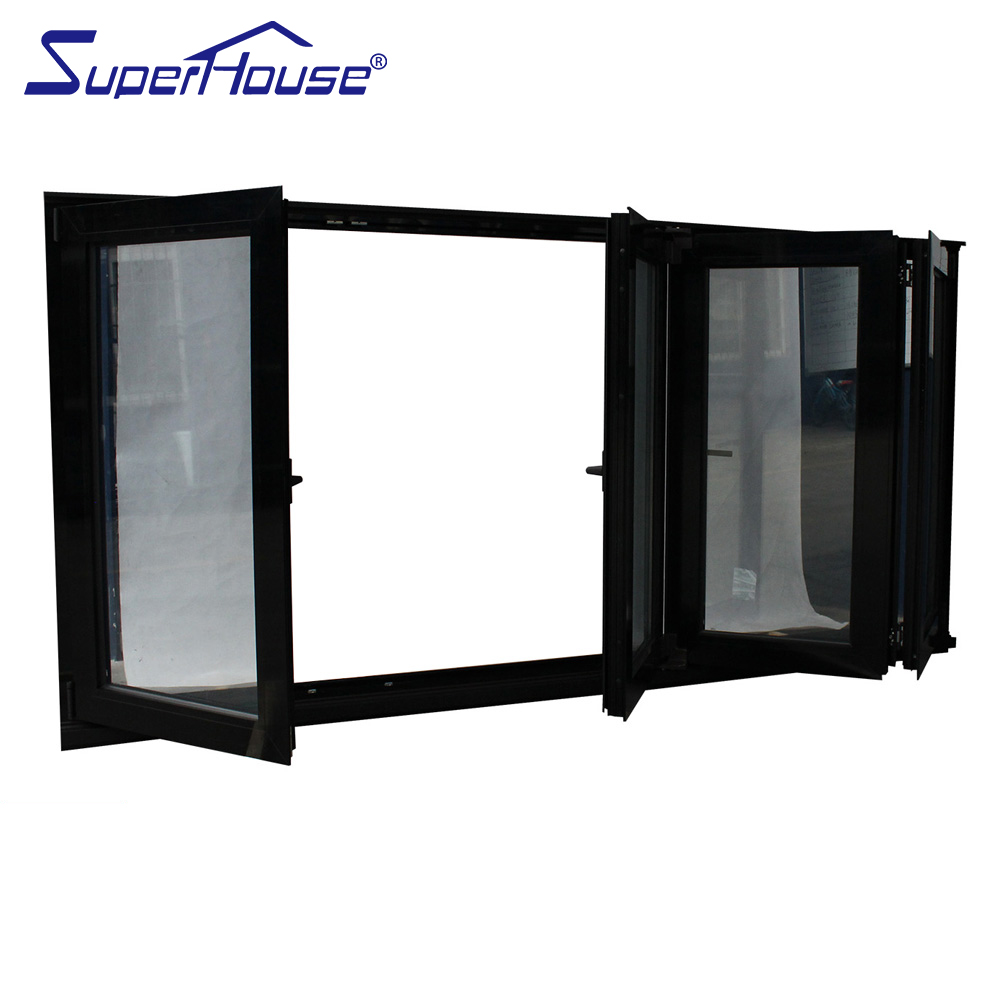 Soundproof Curtain Folding Window and Door Terrace Glazing Aluminum windows and Doors Balcony Large Glass Window for Balcony