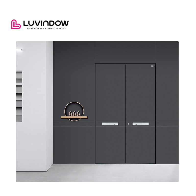 High End Luxury Tempering Glass Outdoor Aluminum Door Entry Residential Doors