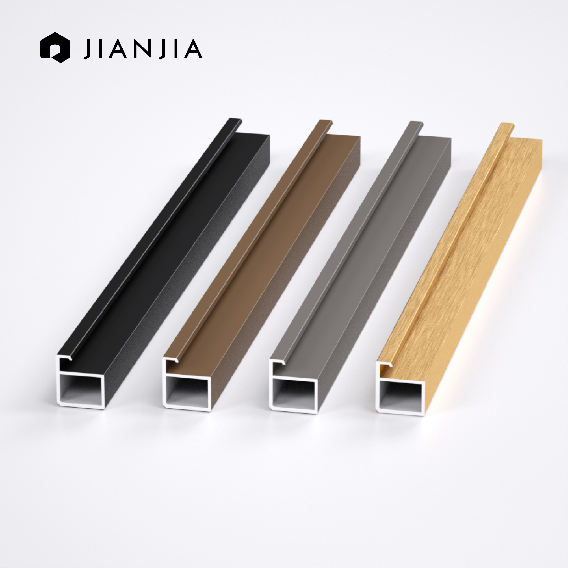 Modern Minimalist Wardrobe Furniture Glass Aluminum Profile Door Frame Wine Door Frame