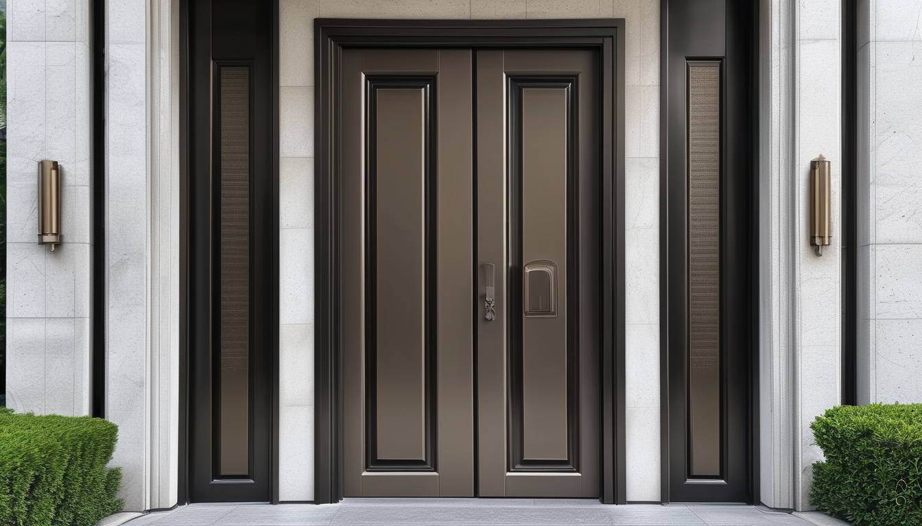High security entry door for high-end homes