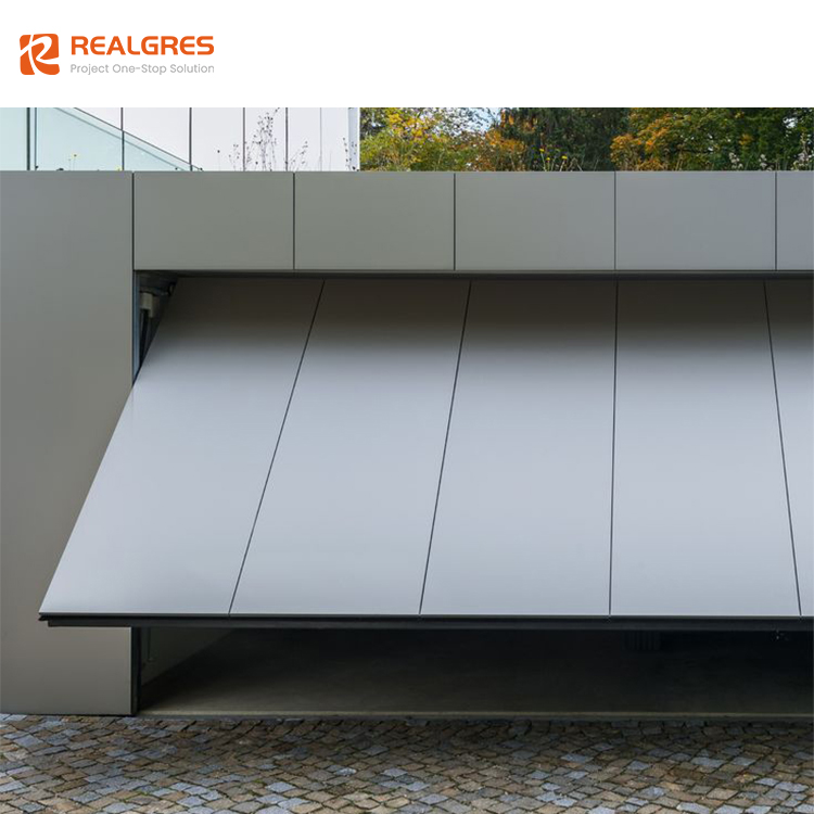 Realgres Usa Luxury Insulated Garage Door Aluminum 16x10 Feet Electric Sectional Garage Doors With Windows