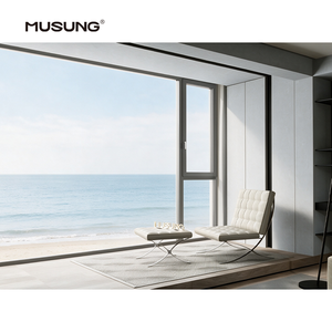 Thermal Break Low E Glass Aluminium Casement Window