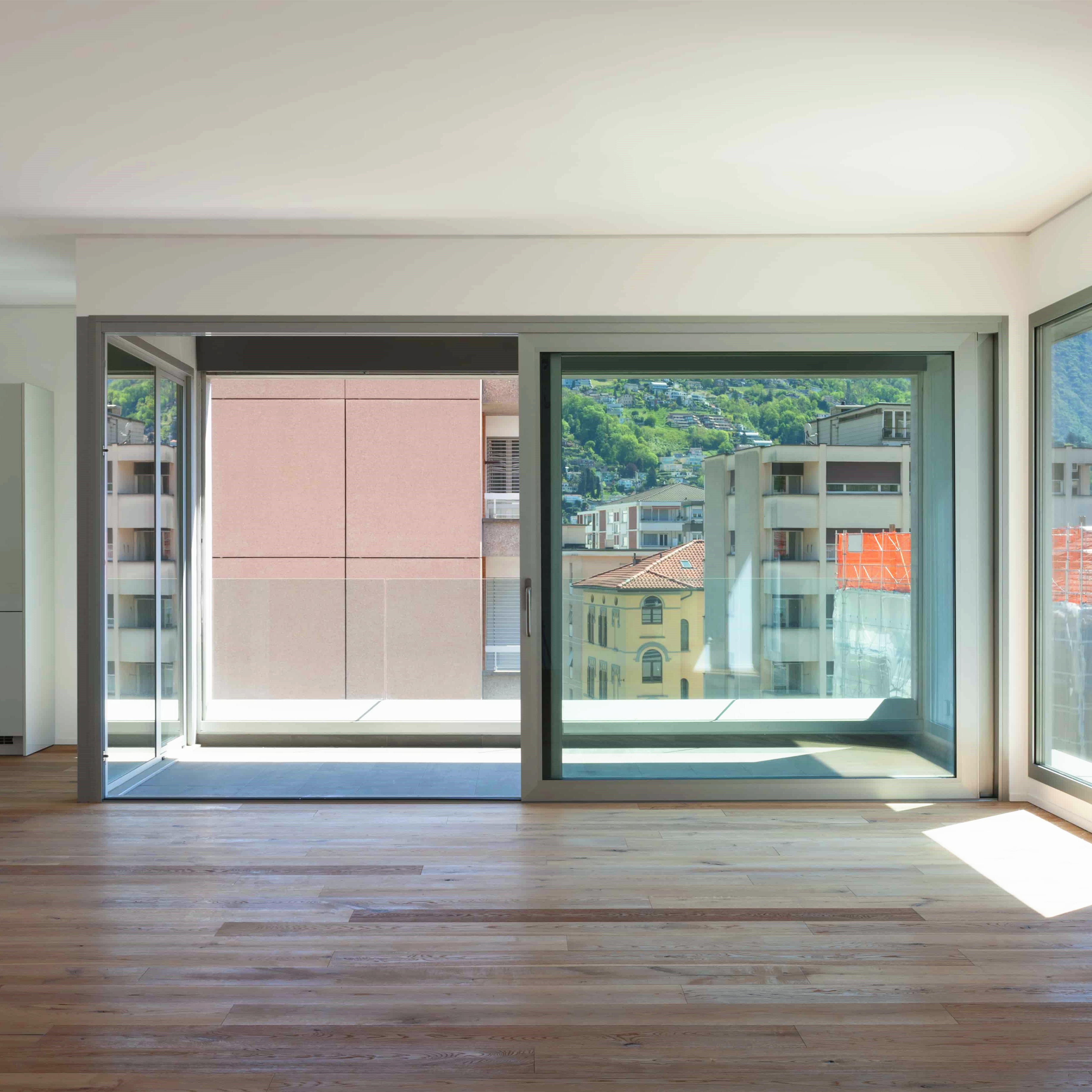 Pocket Kitchen Cabinet Door High Quality Exterior Restaurant Modern Pocket Sliding Doors Corrugated Aluminum Pocket Door