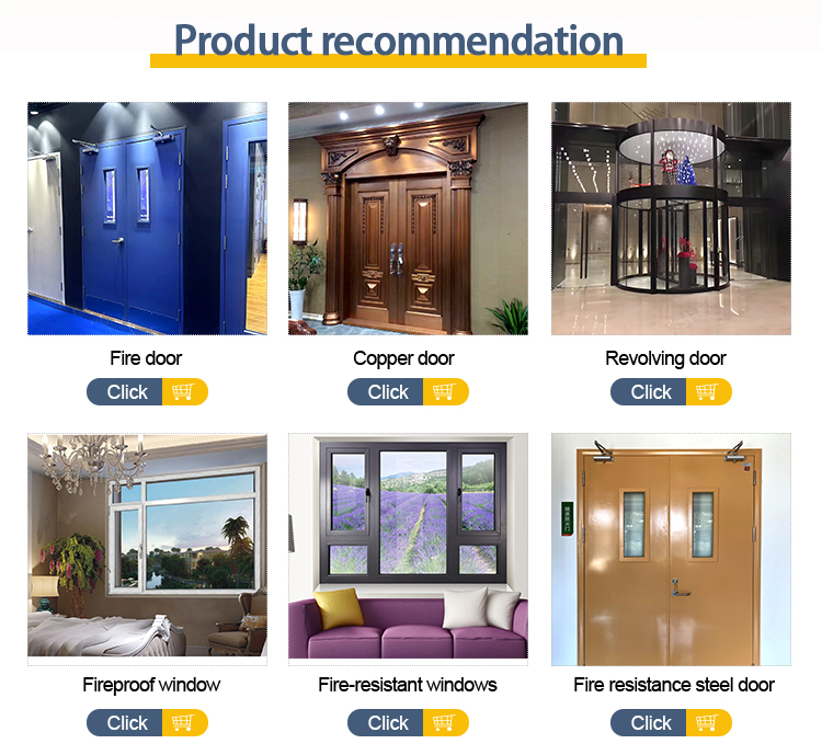 Recommended Doors and Windows Range