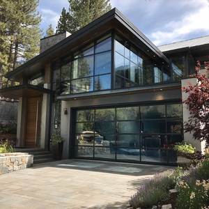 Full View Aluminum Glass Sectional Garage Door